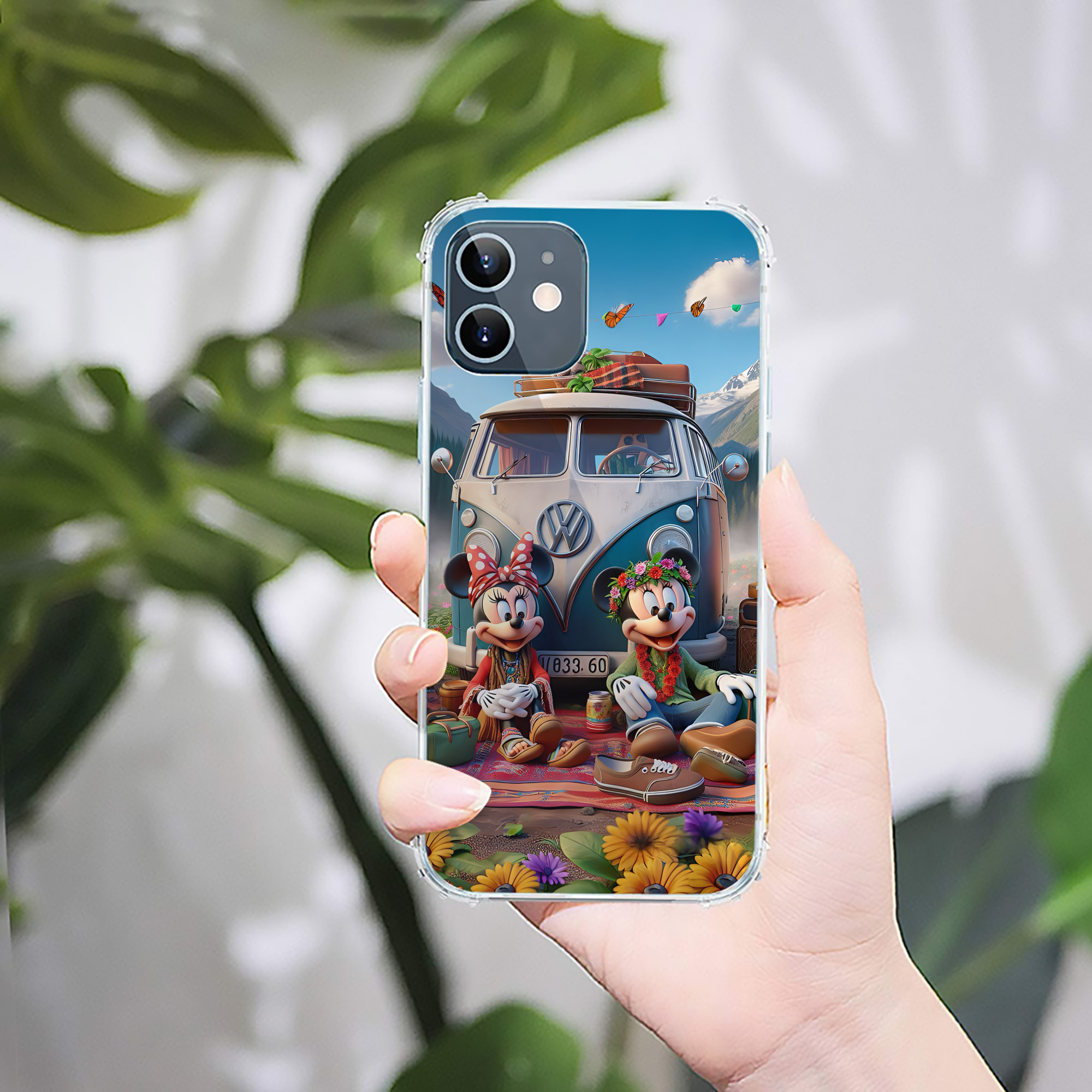 （画像用） ミッキーマウス Mickey Mouse 【iPhone 12シリーズ対応】透明スマホケース（クリアソフトケース）